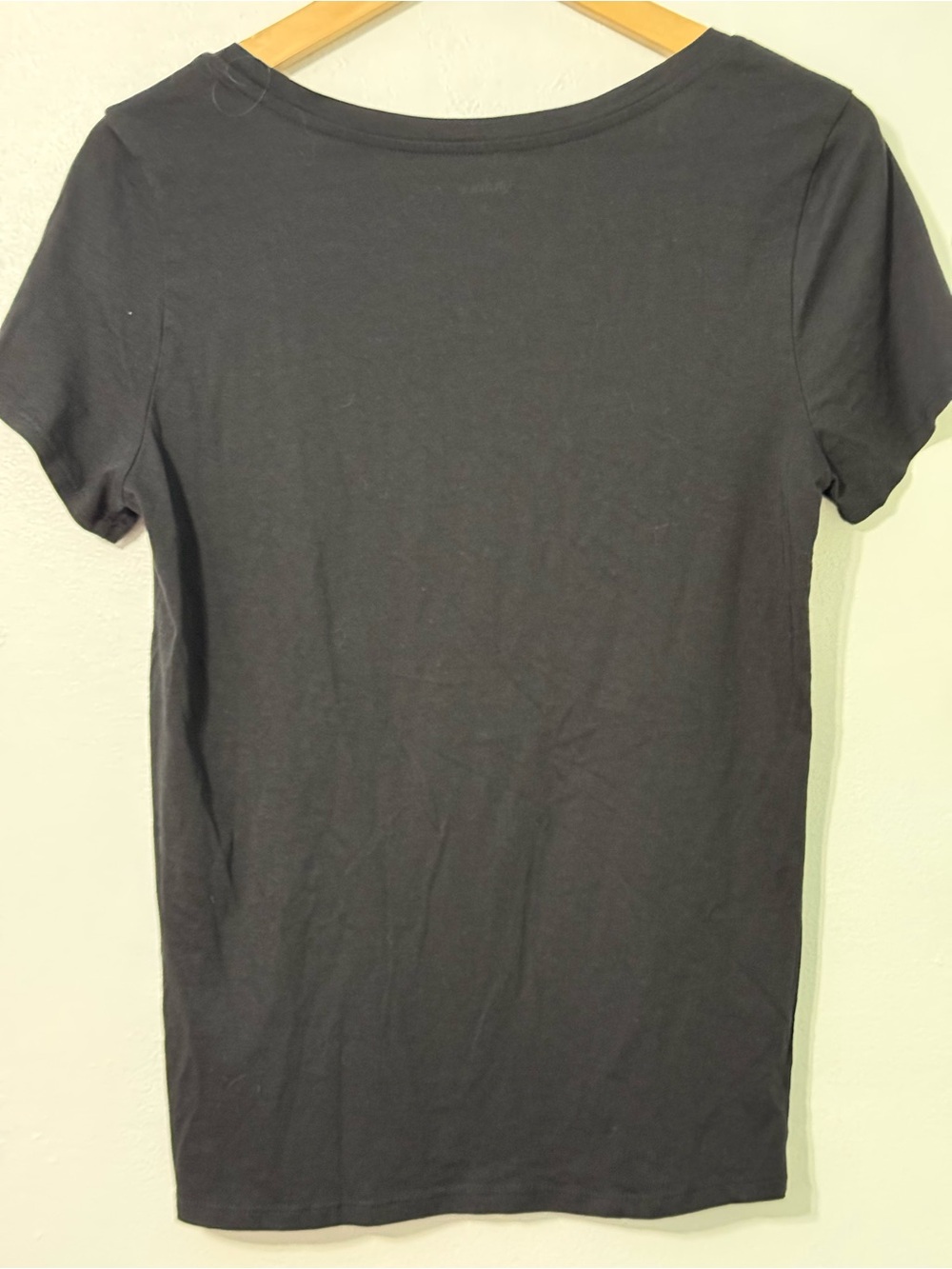 Quince Cotton Modal Scoop Neck Tee - Black Medium - Picture 6 of 8